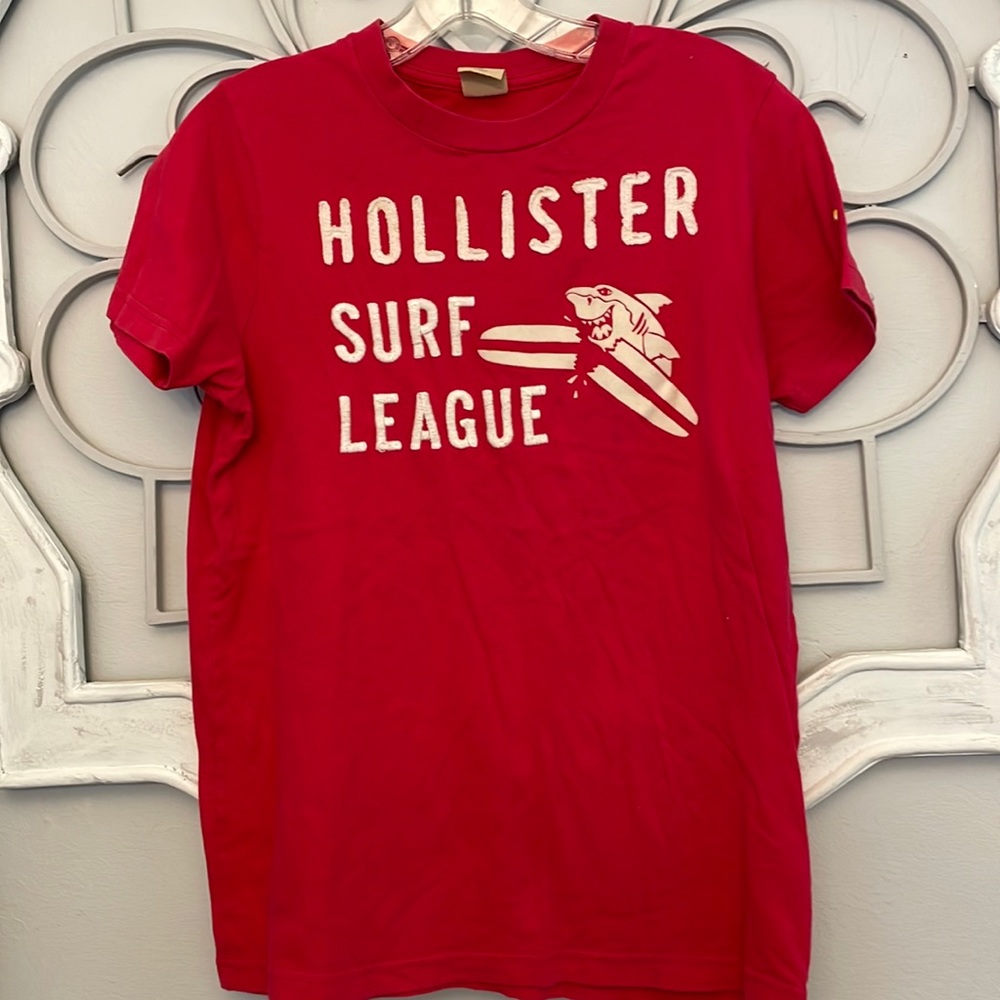 Hollister Surf League T-Shirt Fuscia Small